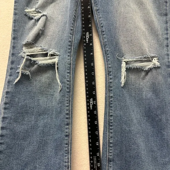 Studio Blue Straight Leg Distressed Jeans - Picture 11 of 14